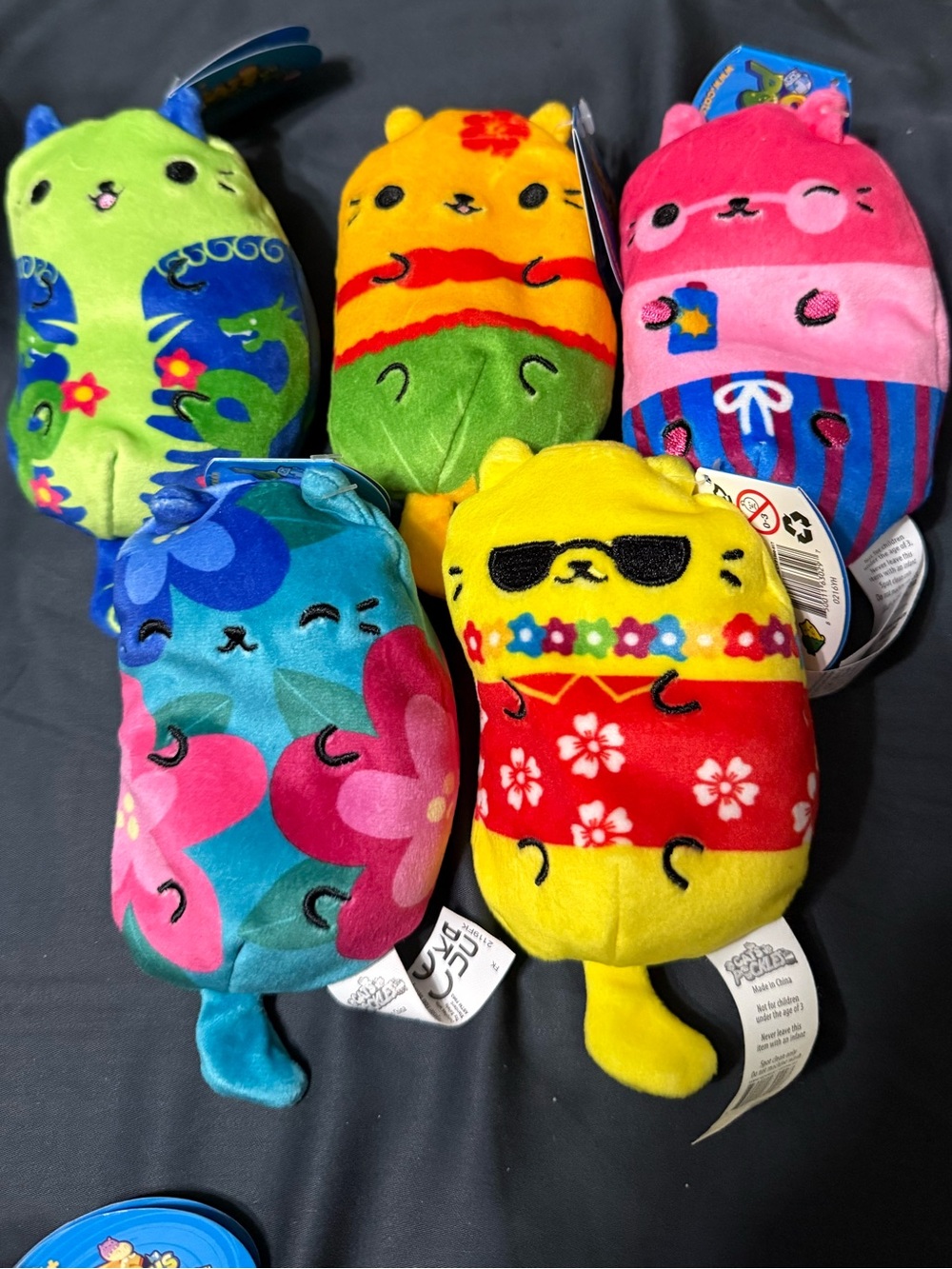 Cats vs Pickles Plush Bundle 5 NWT Posie Tamburi Aloha Cat